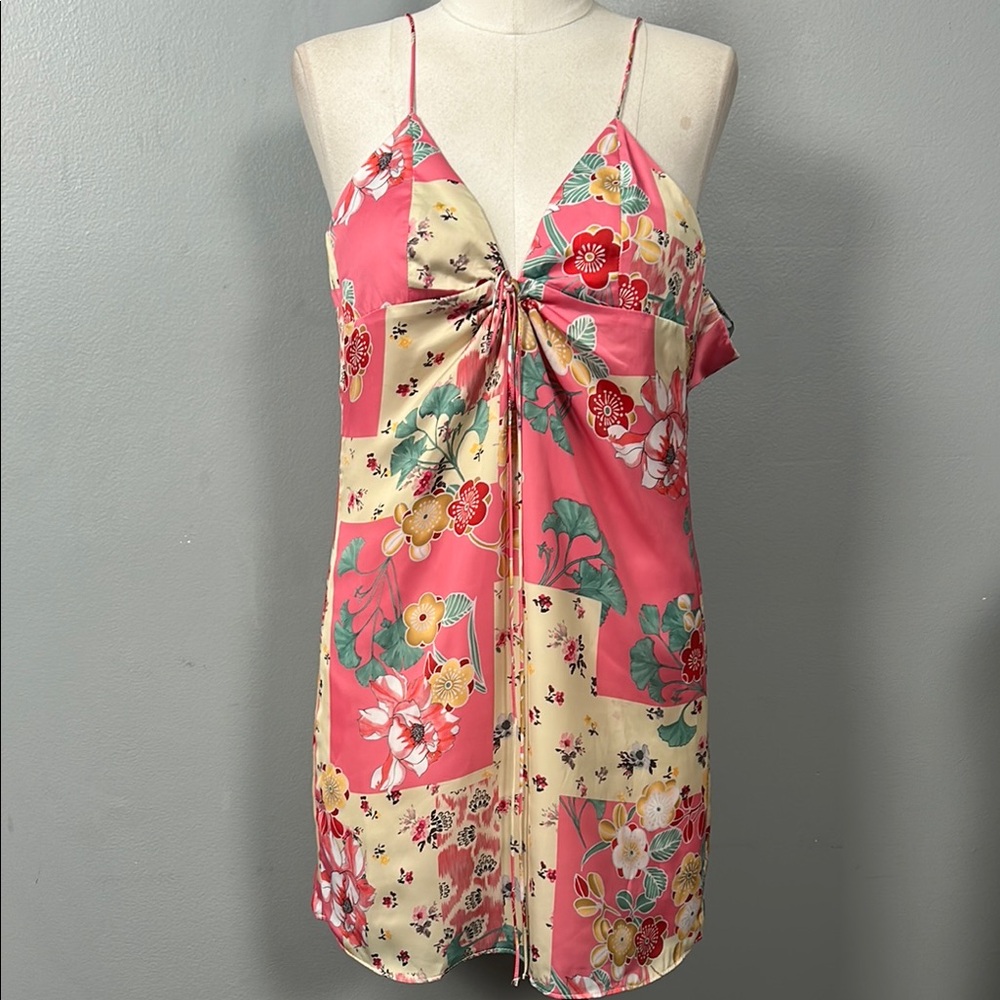 Zara Floral Patchwork Dress size XS